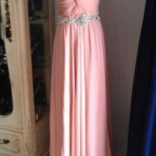 pearl pink bridesmaid dress